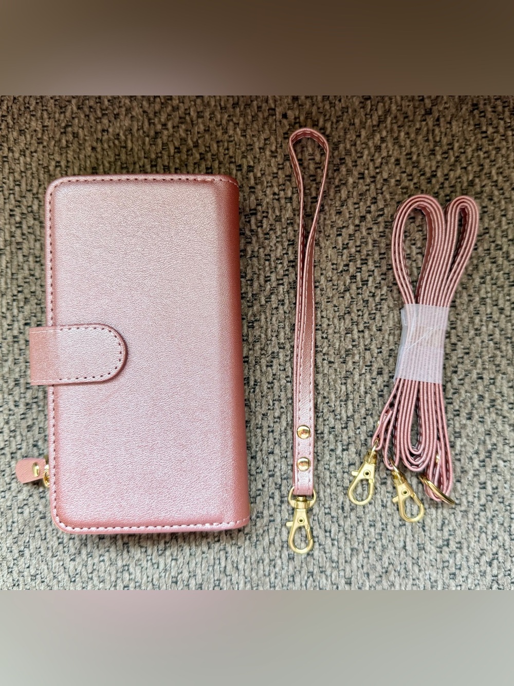New Rose Gold iPhone 13 Mini Wristlet Wallet